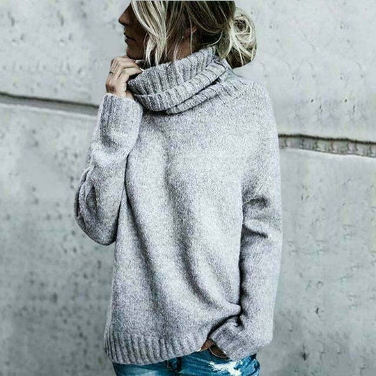 R&B | Übergroßer Rollkragenpullover Für Damen Herrlich Warm & Lässig