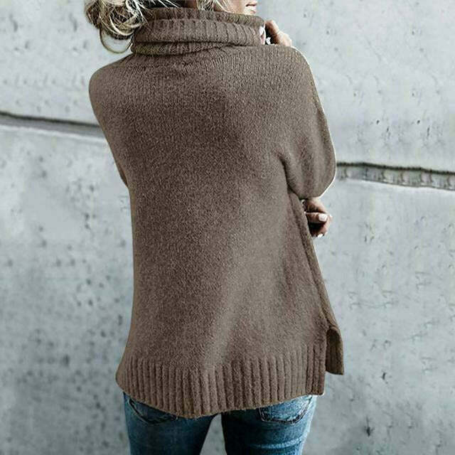 R&B | Übergroßer Rollkragenpullover Für Damen Herrlich Warm & Lässig