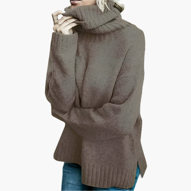 R&B | Oversized Rollkragenpullover - Lässiger Strickpullover für Alltag & Freizeit
