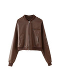 R&B | Leder Bomberjacke