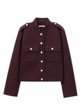 R&B | Pocket Button-up Wolljacke