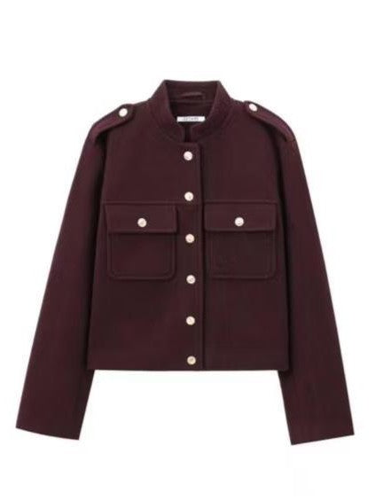 R&B | Pocket Button-up Wolljacke