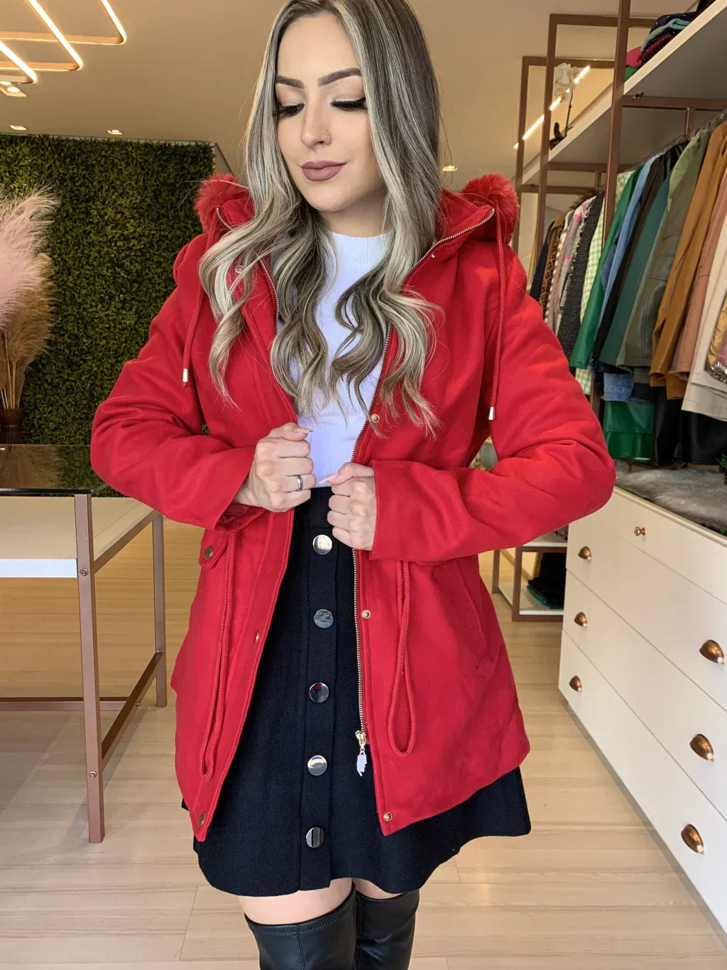 R&B | Parka mit Fellkapuze