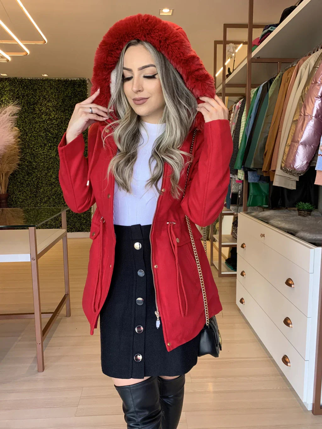 R&B | Parka mit Fellkapuze