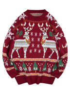 R&B | Pullover mit Rundhalsausschnitt Und Weihnachtsherzprint