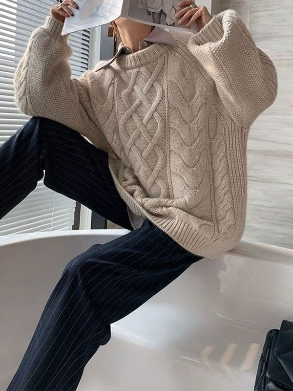 R&B | Gestrickter Pullover mit Textur