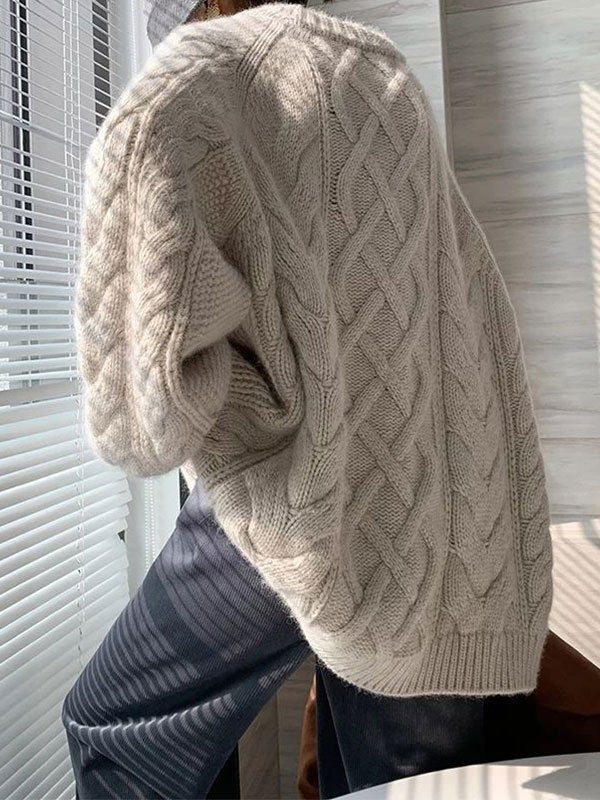 R&B | Gestrickter Pullover mit Textur