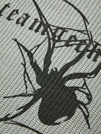 R&B | Punk Geripptes Strickpullover mit Bedruckter Spinne
