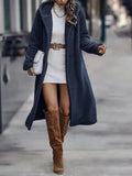 R&B | Teddy Coat - Oversized Fit - Weiches Fleece - Langer Offener Front - Mit Kapuze