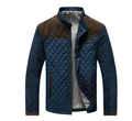 R&B | Jacke Steppdesign Normale Passform Wildlederelemente Hoher Kragen