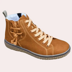 R&B | Stiefeletten Glattes Leder Schnürung Schmaler Schnitt Klobige Sohle
