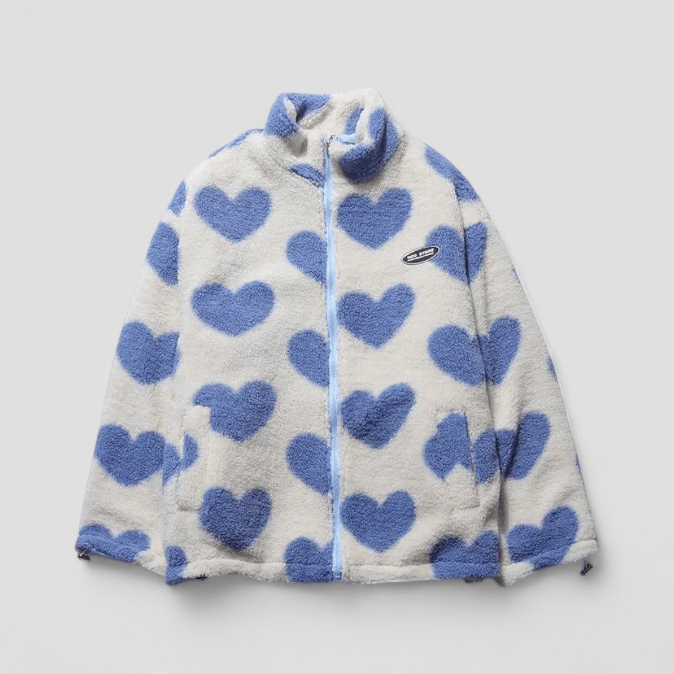 R&B | Wendemantel mit Herzfutter Gemütliche Zip up Jacke