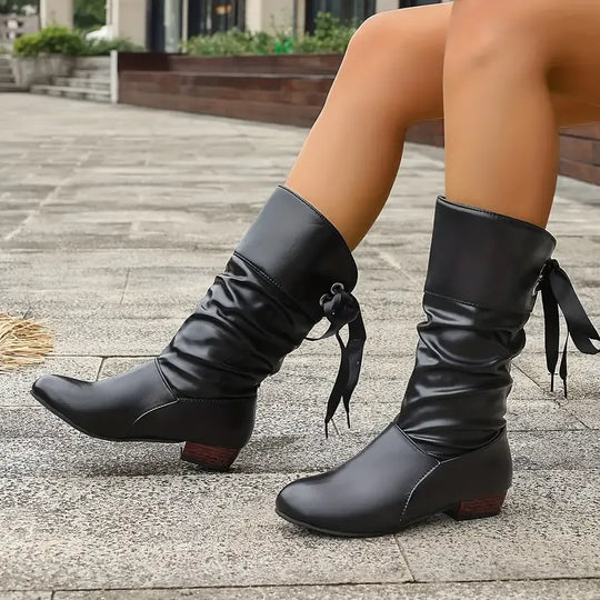 Trendige Stiefel für Damen mit Schnürung bis zur Wade R&B R&B