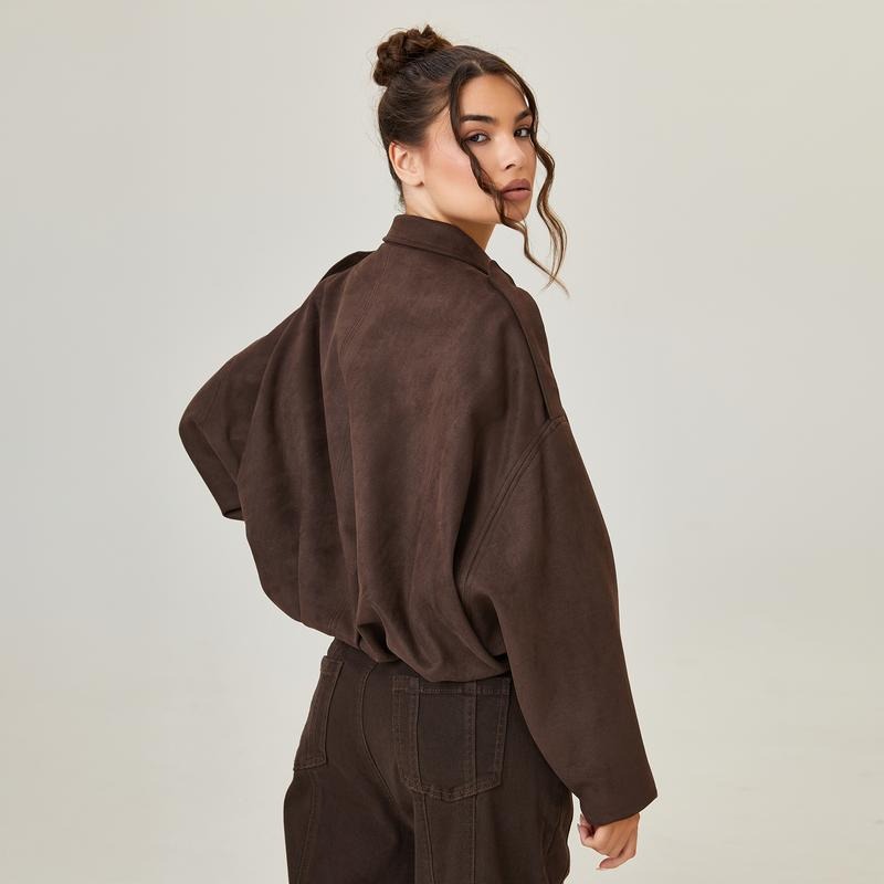 R&B | Wildleder Bomberjacke