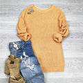 R&B | Strickpullover Übergröße Passform Wolle Rollkragen Seitenschlitz Lässiger Stil