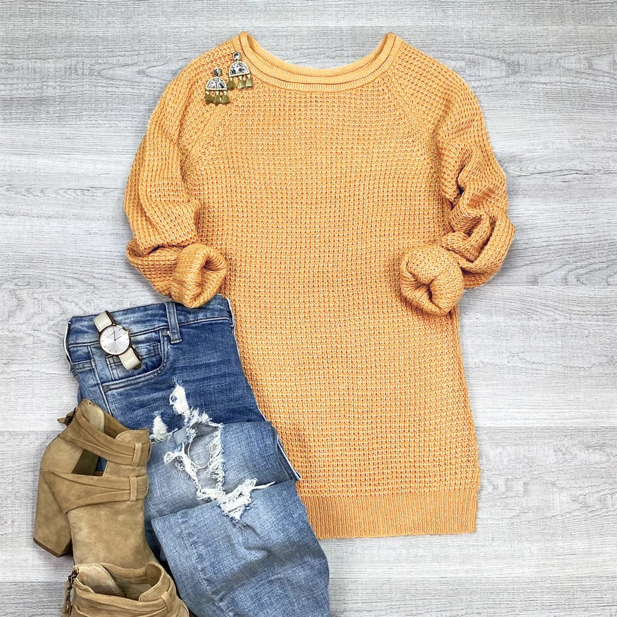 R&B | Strickpullover Übergröße Passform Wolle Rollkragen Seitenschlitz Lässiger Stil