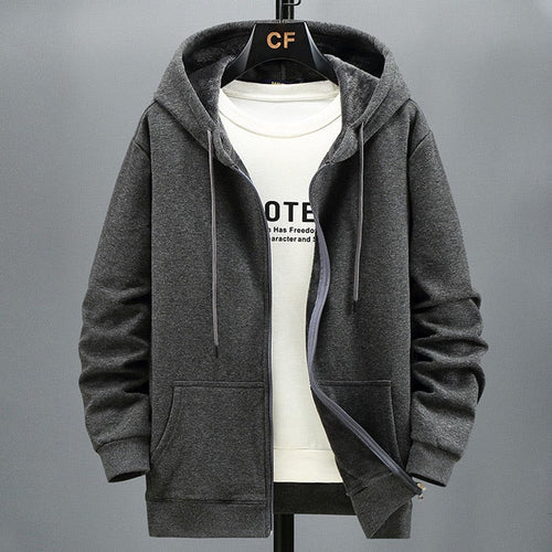R&B | Kapuzenpullover Strickjacke Fleece Lockere Passform Reißverschluss Schichtverwendung