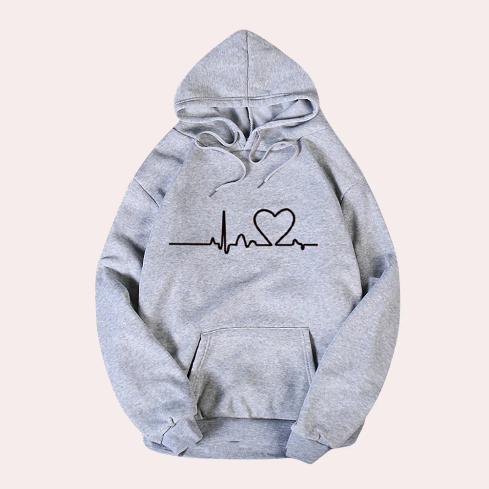 R&B | Kapuzenpullover Baumwollmischung Lockere Passform Grafikdruck Für Den Alltag