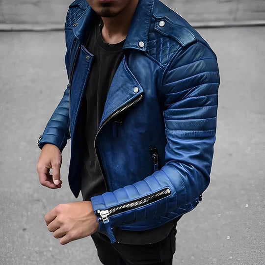 R&B | Retro Lederjacke für Herren im stilvollen Design