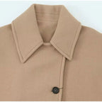 R&B | Übergröße Peacoat Doppelreiher Knopfleistenjacke