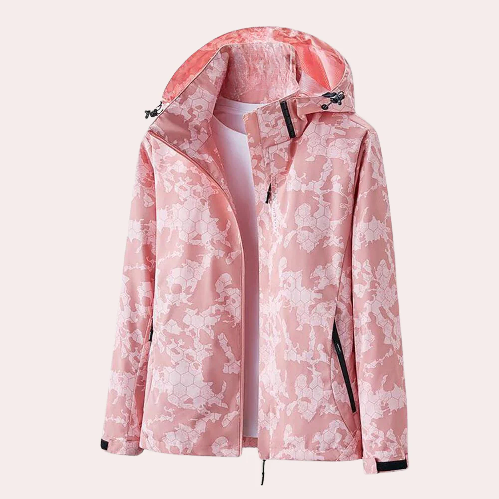 R&B | Jacke - Leichtgewicht Gerade Passform - Abnehmbare Kapuze - Reißverschluss Taschen