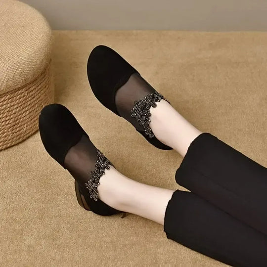 elegante High Heels, luftige Mesh-Sohle, weicher Komfort. R&B R&B