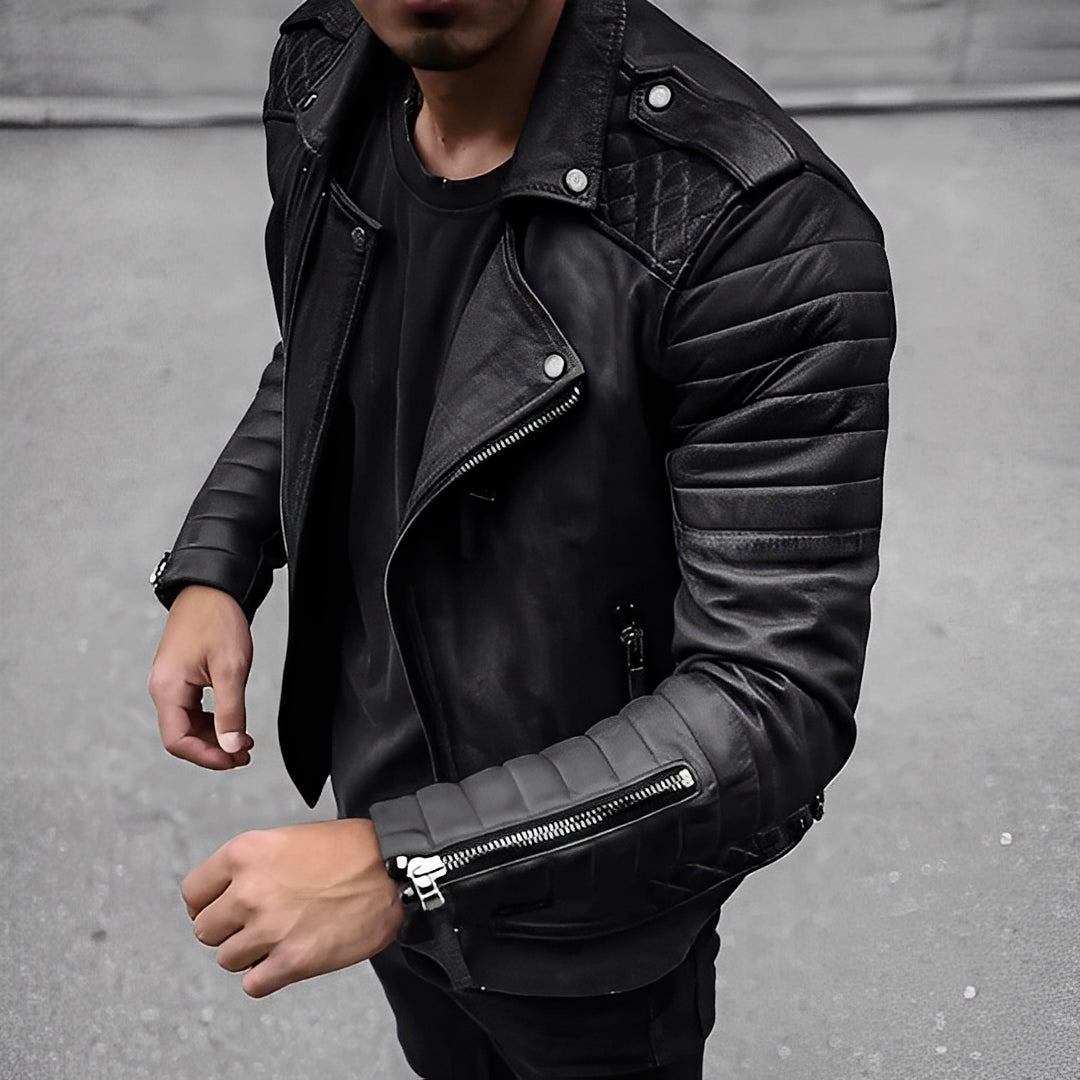 R&B | Retro Lederjacke für Herren im stilvollen Design