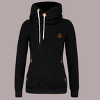 R&B | Kapuzenpullover Jacke Asymmetrischer Reißverschluss