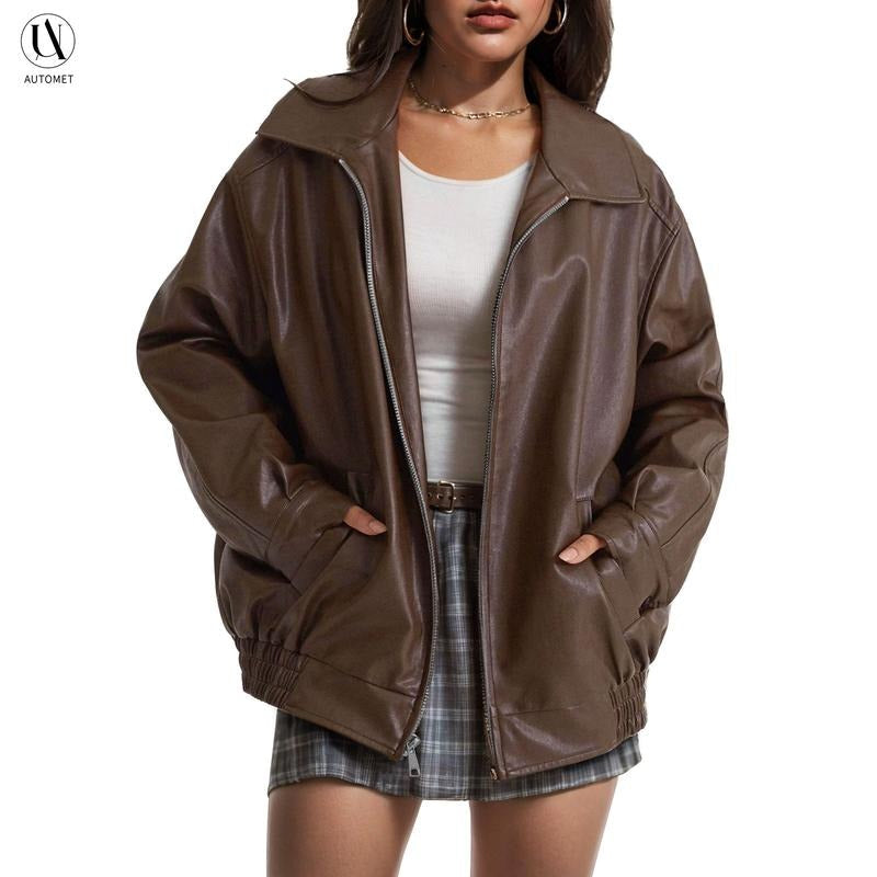 R&B | Leder Bomberjacke