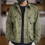 R&B | Herrenjacke im Militärstil mit Klappentaschen