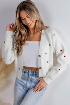 R&B | Zeitlose Strickjacke mit klassischem V-Ausschnitt