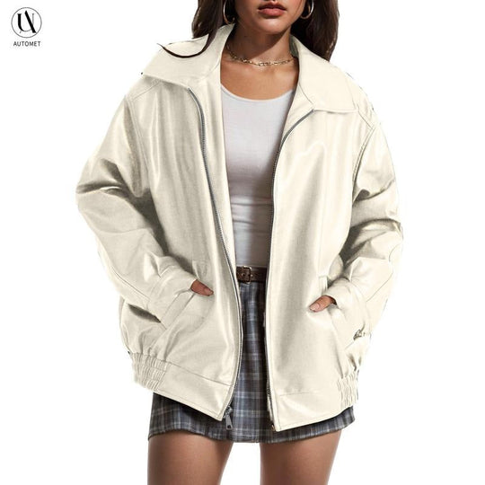 R&B | Leder Bomberjacke