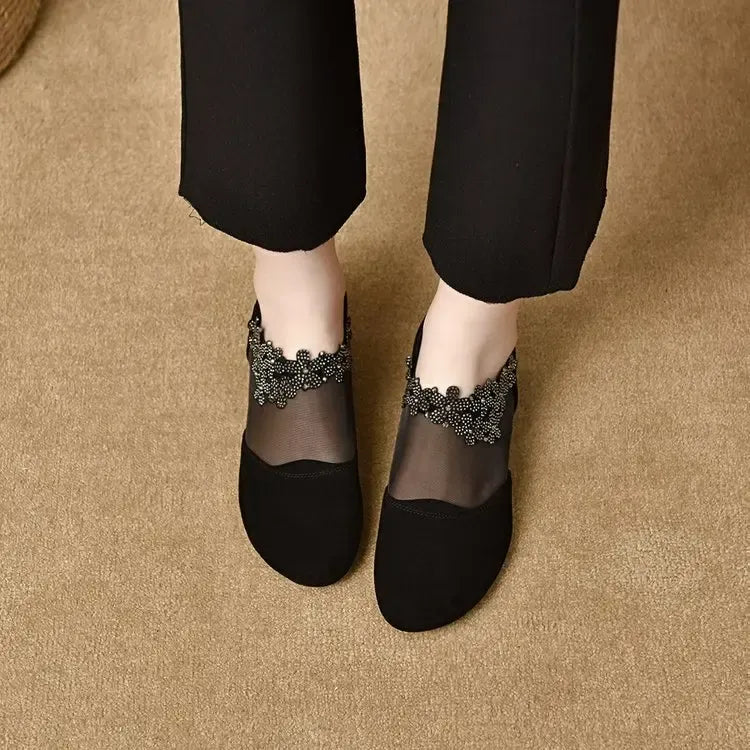 elegante High Heels, luftige Mesh-Sohle, weicher Komfort. R&B R&B