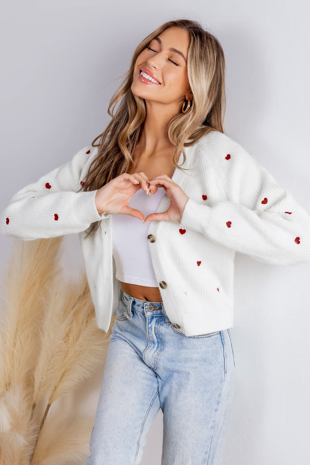 R&B | Zeitlose Strickjacke mit klassischem V-Ausschnitt