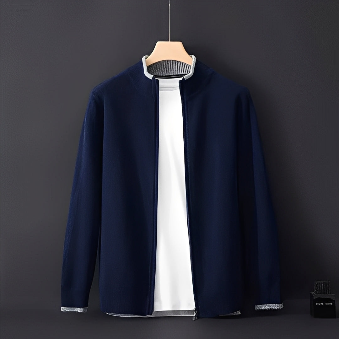 R&B | Lässiger Cardigan mit Reißverschluss für Herren