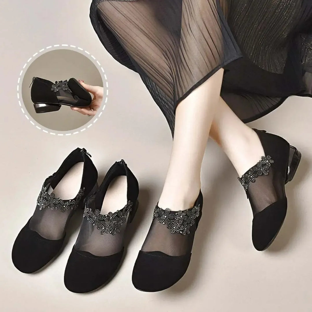 elegante High Heels, luftige Mesh-Sohle, weicher Komfort. R&B R&B