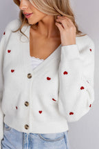 R&B | Zeitlose Strickjacke mit klassischem V-Ausschnitt