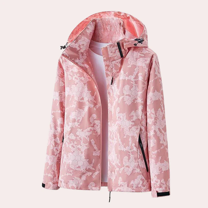 R&B | Jacke - Leichtgewicht Gerade Passform - Abnehmbare Kapuze - Reißverschluss Taschen