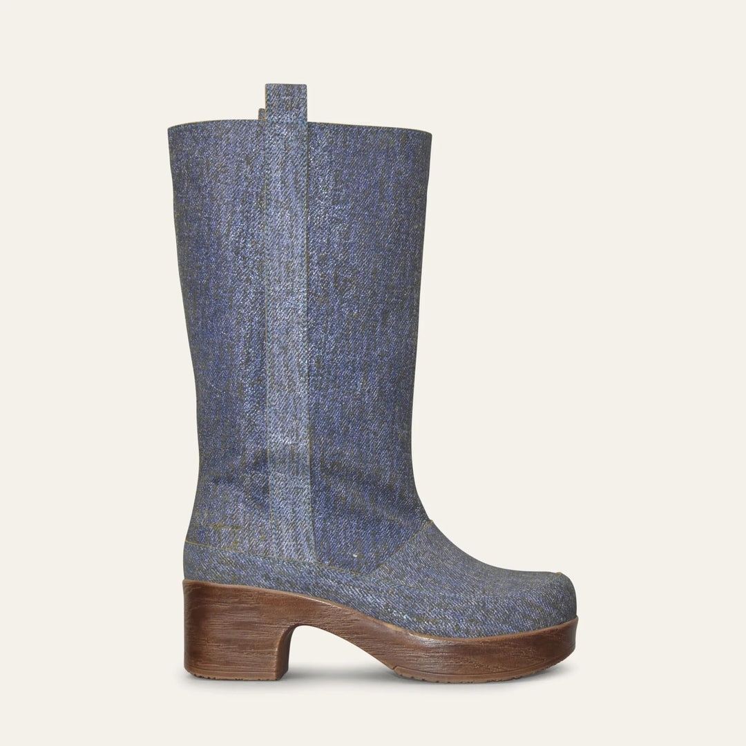 Kniehohe Clog-Stiefel R&B R&B