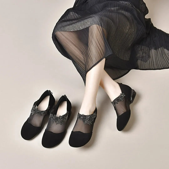 elegante High Heels, luftige Mesh-Sohle, weicher Komfort. R&B R&B