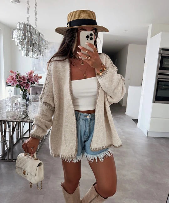 R&B | Damen-Strickjacke, klassisch & bequem