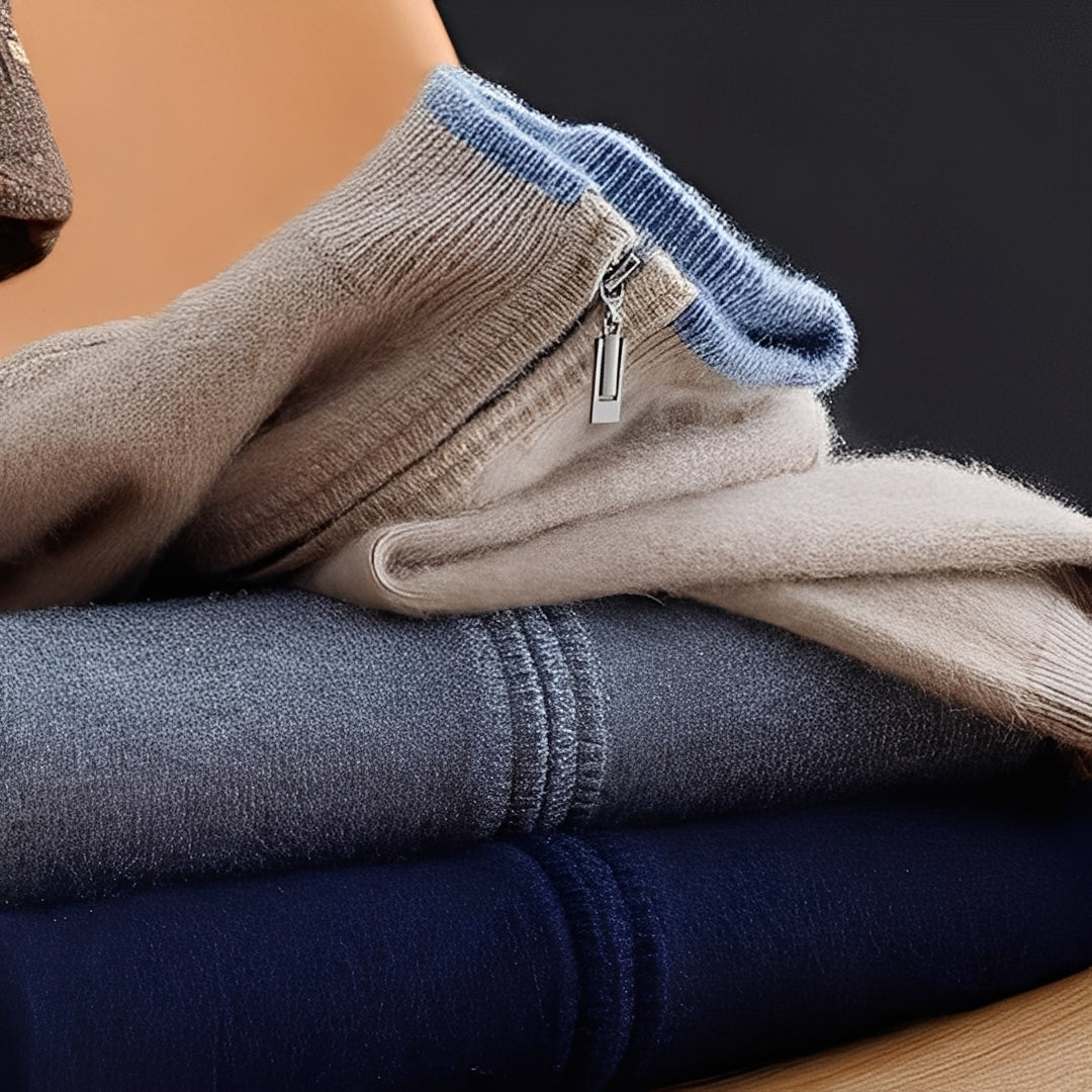 R&B | Lässiger Cardigan mit Reißverschluss für Herren