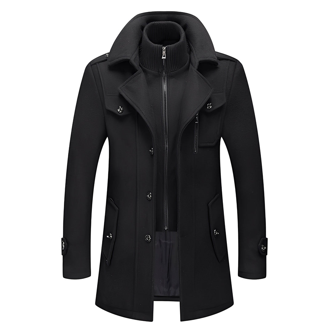 R&B | Eleganter langer Trenchcoat für Herren