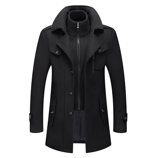 R&B | Eleganter langer Trenchcoat für Herren