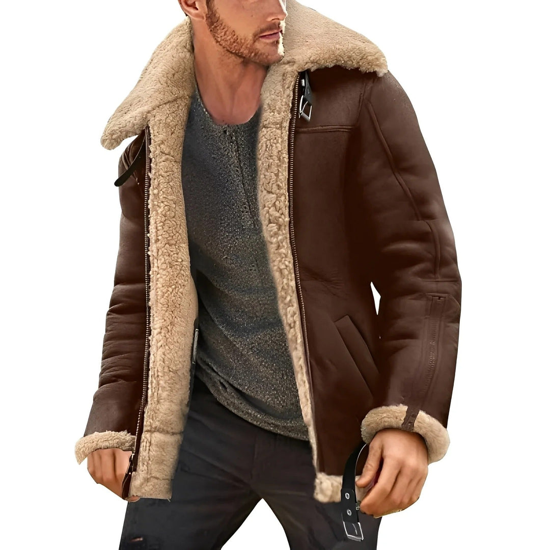 R&B | Strapazierfähige und Dicke Lederjacke für Männer