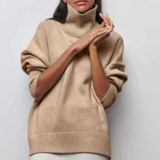 R&B | Rollkragenpullover mit Geripptem Saum und Komfortpassform