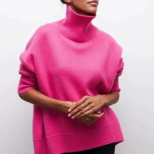 R&B | Rollkragenpullover mit Geripptem Saum und Komfortpassform