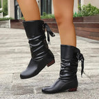 Trendige Stiefel für Damen mit Schnürung bis zur Wade R&B R&B