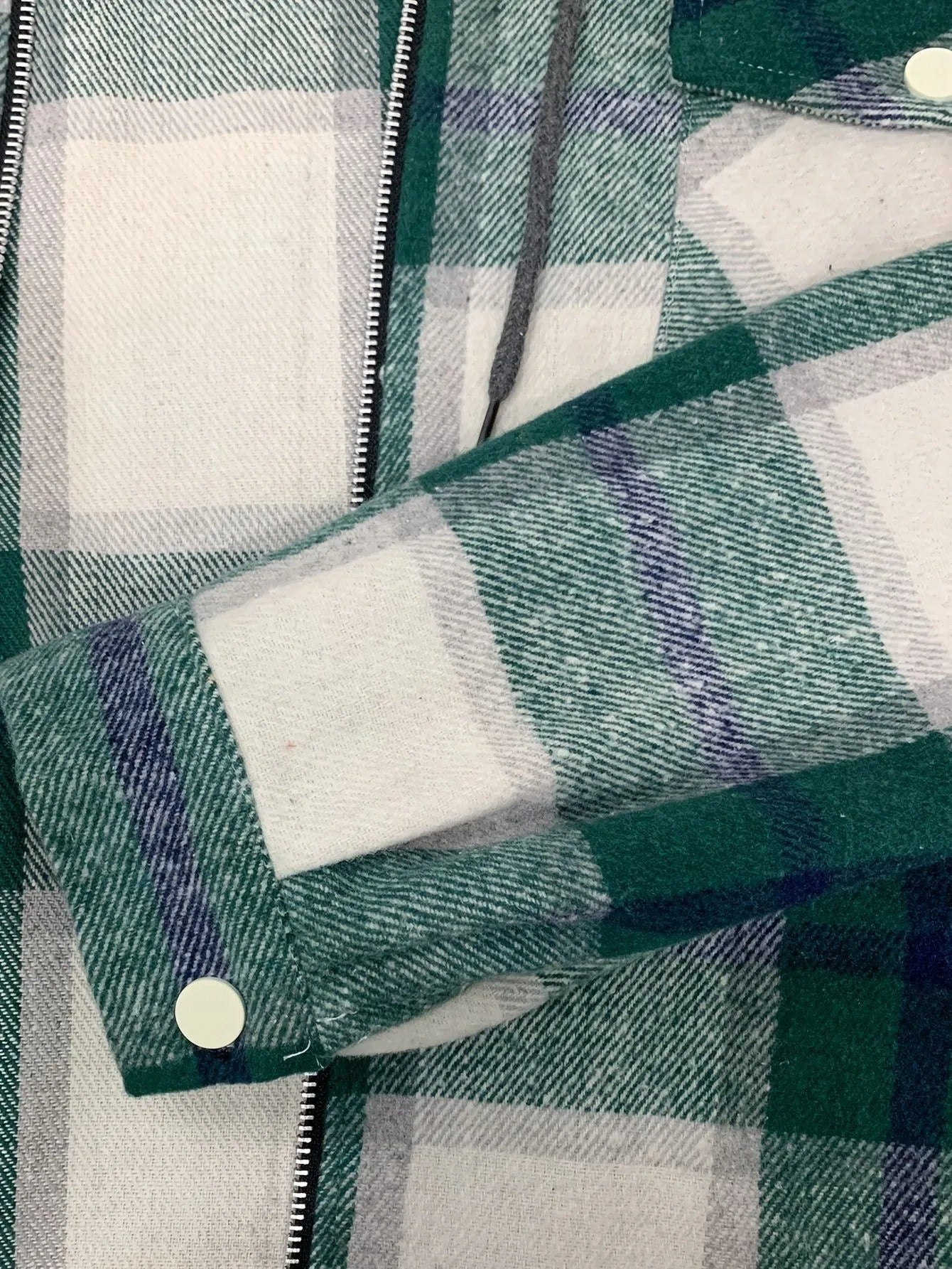R&B | Karierter Herrenjacke mit Kapuze