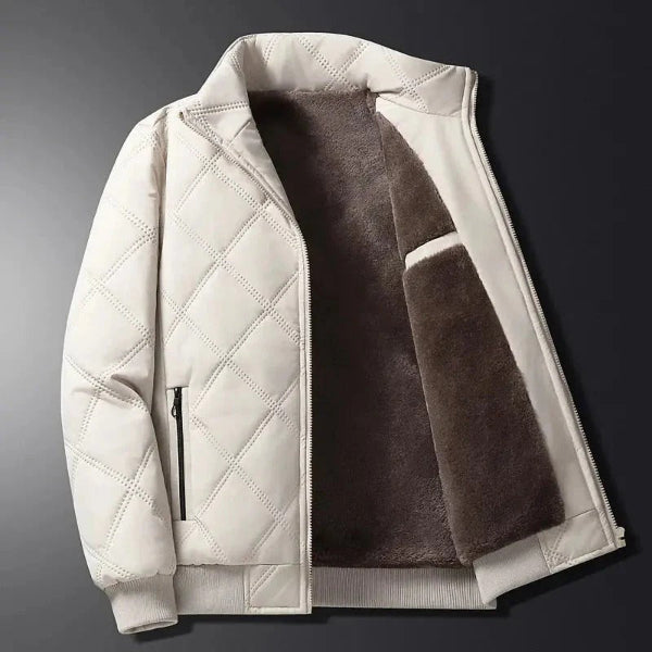 R&B | Jacke Gepolstert mit Fleece-Futter Winddicht Normaler Schnitt Hüftlänge